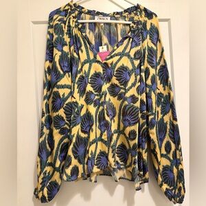 Omika Lani Blouse, size Large, NWT